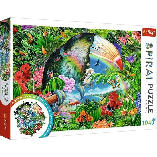 TREFL Spiral puzzle Tropická zvířata 1040 dílků - 40014