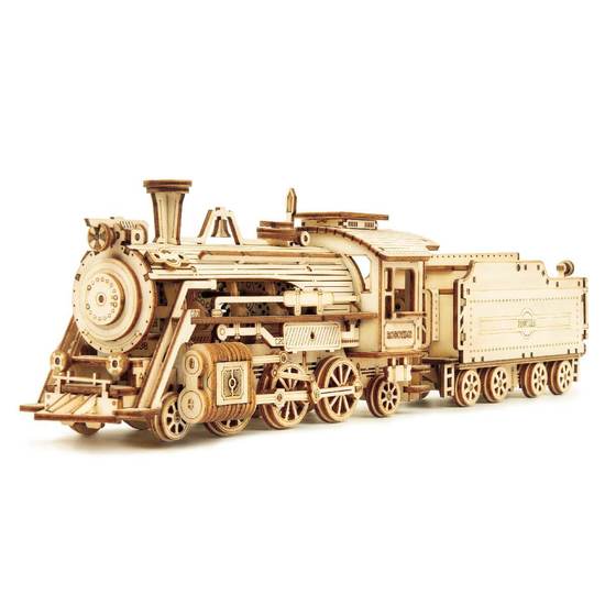 ROBOTIME Rokr 3D dřevěné puzzle Prime Steam Express 308 dílků - MC501