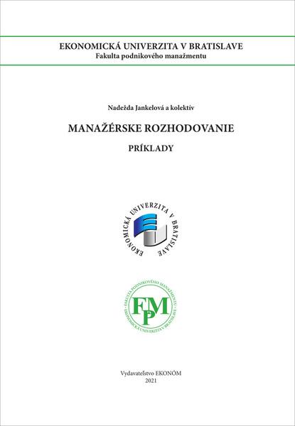 Manažérske rozhodovanie - 9788022548533