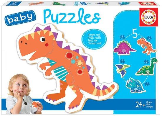 EDUCA Baby puzzle Dinosauři 5v1 (3-5 dílků) - 18873