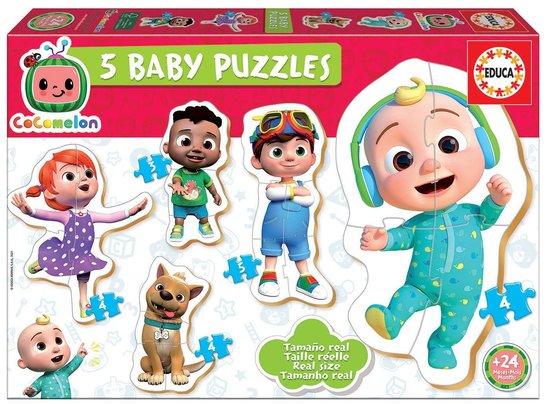 EDUCA Baby puzzle Cocomelon 5v1 (3-5 dílků) - 19139