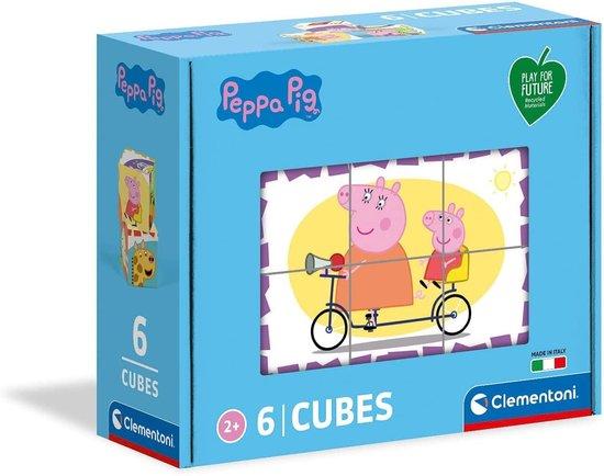 CLEMENTONI Play For Future Obrázkové kostky Prasátko Peppa, 6 kostek - 44009