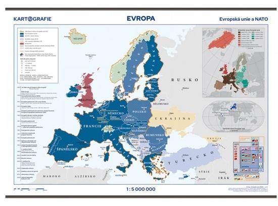 Levně Evropská unie školní nástěnná mapa