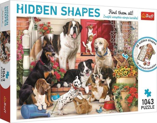 TREFL Puzzle Hidden Shapes: Psí zábava 1043 dílků - 10675