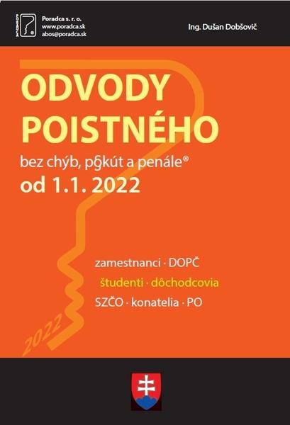 Odvody poistného od  1. 1. 2022 - 9788081622045
