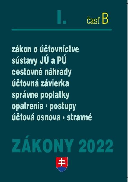 Zákony I-B/2022 – účtovné zákony - 9788081622199