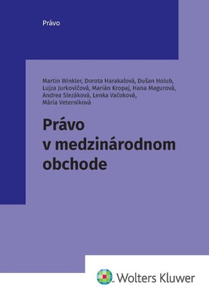 Právo v medzinárodnom obchode - 9788057103202