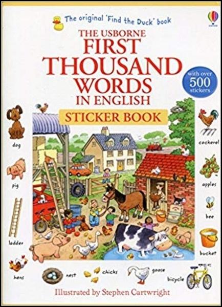 Levně First Thousand Words in English Sticker Book