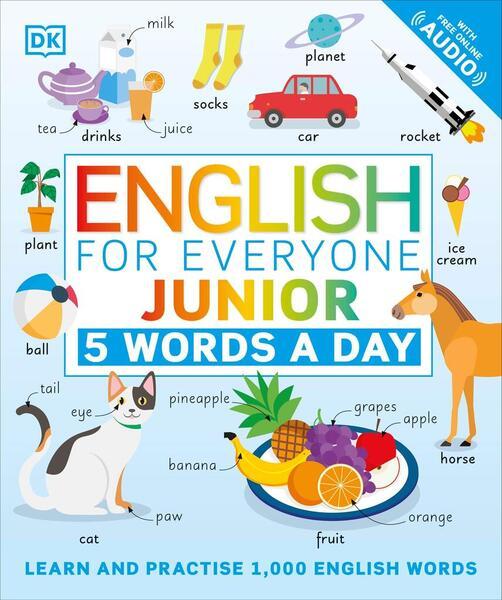 English for Everyone Junior: 5 Words a Day - 0241439426