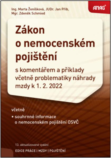 ANAG Zákon o nemocenském pojištění 2022 - 9788075543523