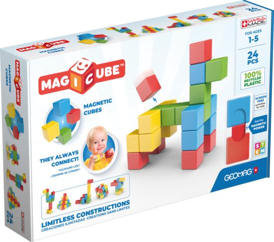 GEOMAG Magnetické kostky Magicube Try Me 24 kostek - 068