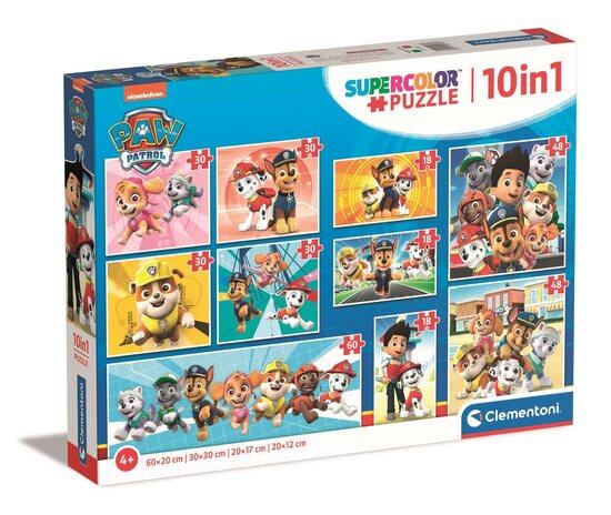 CLEMENTONI Puzzle Tlapková patrola 10v1 - 20270