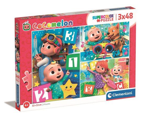 CLEMENTONI Puzzle CoComelon 3x48 dílků - 25273