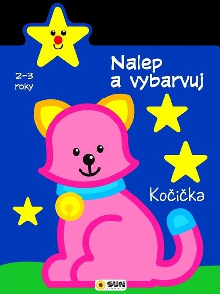 Levně Kočička 2-3 roky: Nalep a vybarvuj