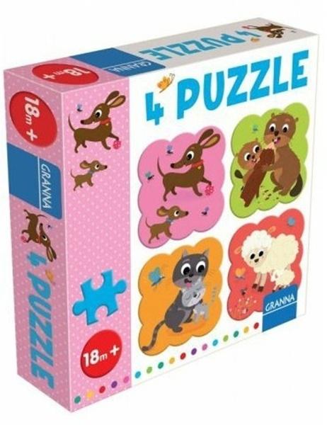 Levně 4 puzzle jezevčík