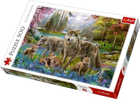 Puzzle Vlci v lese