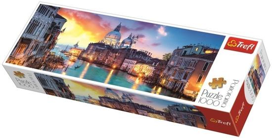 TREFL Panoramatické puzzle Kanál Grande, Benátky 1000 dílků - 29037