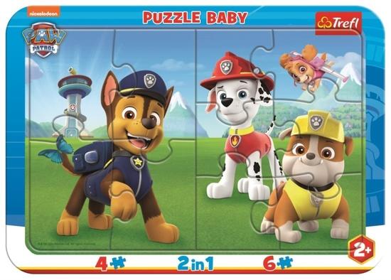 TREFL Baby puzzle Šťastná Tlapková patrola 2v1, 10 dílků - 80022