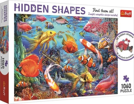 TREFL Puzzle Hidden Shapes: Podmořský život 1060 dílků - 10676