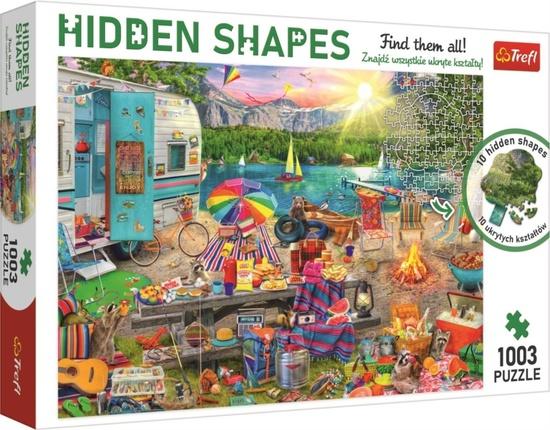 Levně TREFL Puzzle Hidden Shapes: Výlet obytným autem 1003 dílků