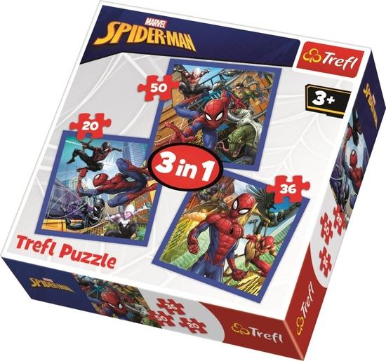 TREFL Puzzle Spiderman 3v1 (20,36,50 dílků) - 34841