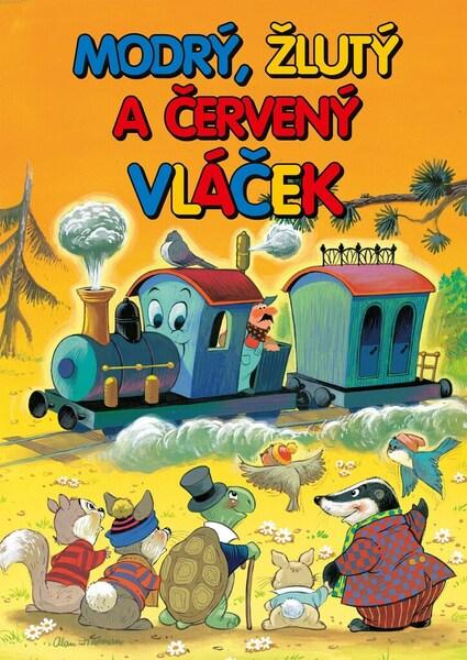 Modrý, žlutý a červený vláček - 9788025251706