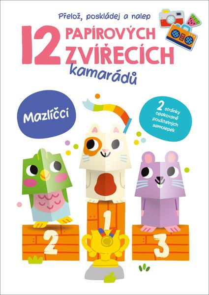 Levně 12 papírových zvířecích kamarádů Mazlíčci