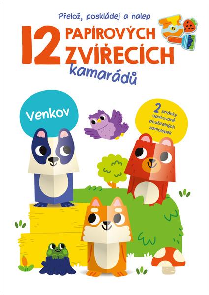 Levně 12 papírových zvířecích kamarádů Venkov