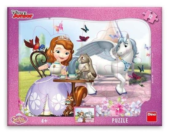 DINO Puzzle Sofie na čaji 12 dílků - 303126DIN