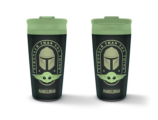 Levně Pyramid International Cestovní hrnek Star Wars Mandalorian Stronger Than You Think 450 ml