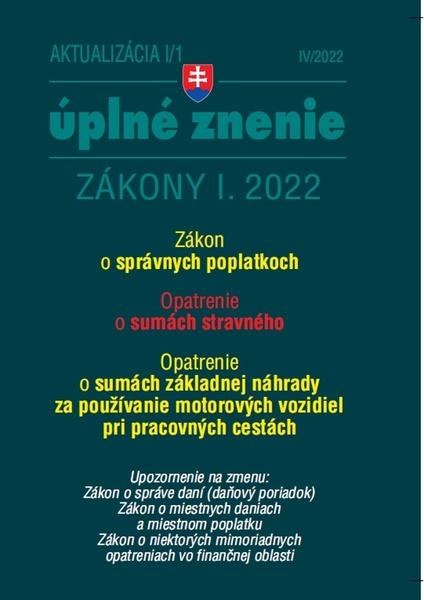 Levně Aktualizácia I/1 2022 – daňové a účtovné zákony