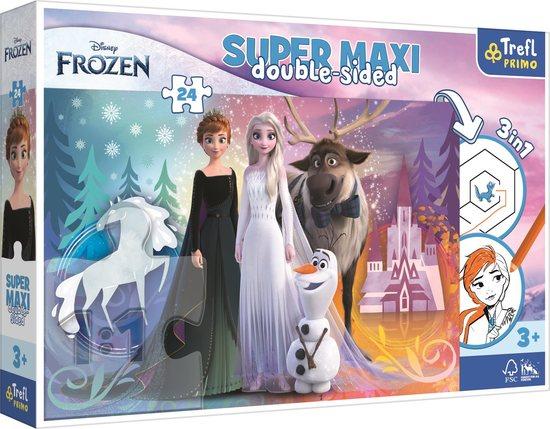 TREFL Oboustranné puzzle Ledové království SUPER MAXI 24 dílků - 41000