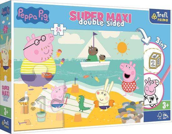 TREFL Oboustranné puzzle Prasátko Peppa SUPER MAXI 24 dílků - 41010