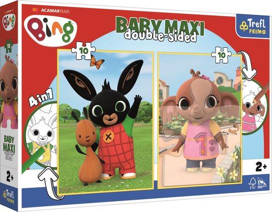 TREFL Oboustranné puzzle Králíček Bing BABY MAXI 2x10 dílků - 43002