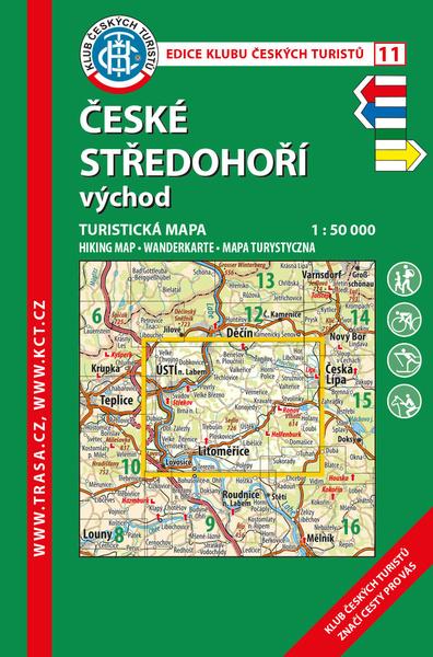 KČT 11 České středohoří východ 1:50 000 - 9788073245771