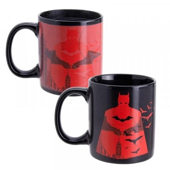 Levně Paladone Hrnek Batman & Batmobile měnící se 300 ml