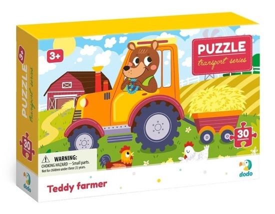 DODO Puzzle Doprava: Farmář Teddy 30 dílků - 300371