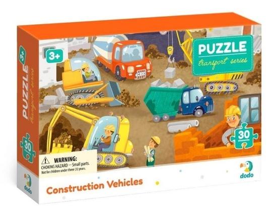 DODO Puzzle Doprava: Stavební stroje 30 dílků - 300373