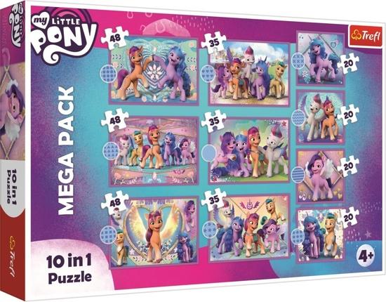 TREFL Puzzle My Little Pony: Zářiví poníci MEGA PACK 10v1 - 90389