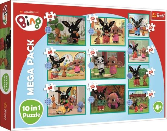 TREFL Puzzle Bing a přátelé MEGA PACK 10v1 - 90393