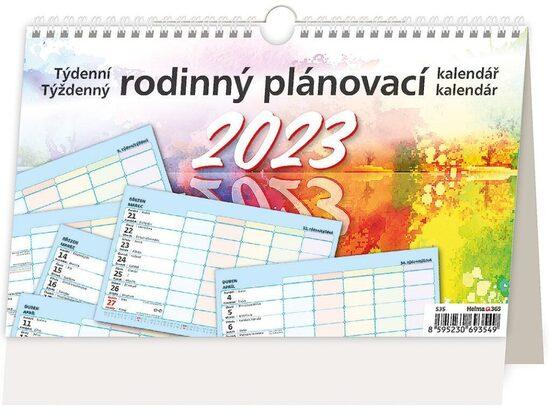 Týdenní rodinný plánovací kalendář