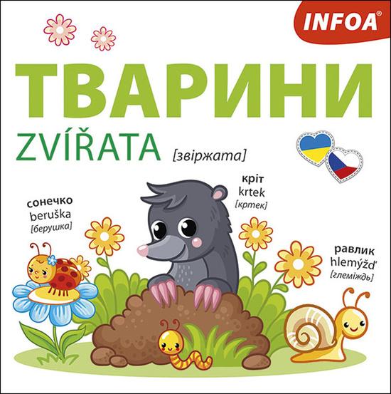 Levně Ukrajinsko-české leporelo Zvířata