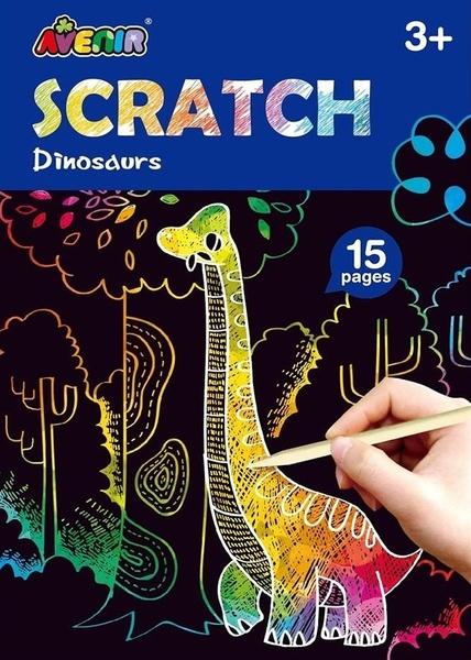 Levně Škrabací kniha aktivit mini Dinosauři