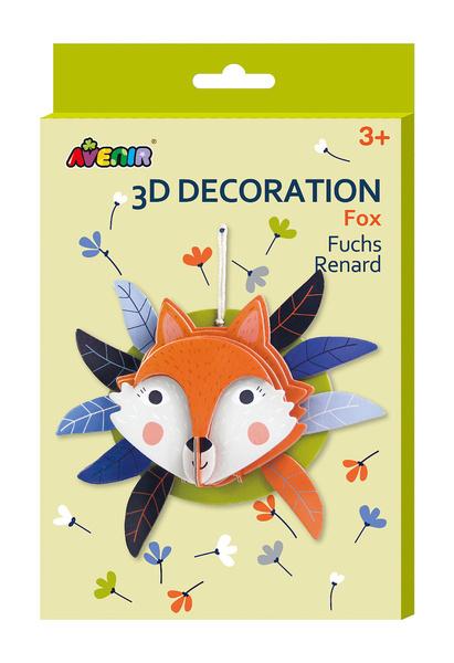 Levně Avenir 3D dekorace na zeď Liška