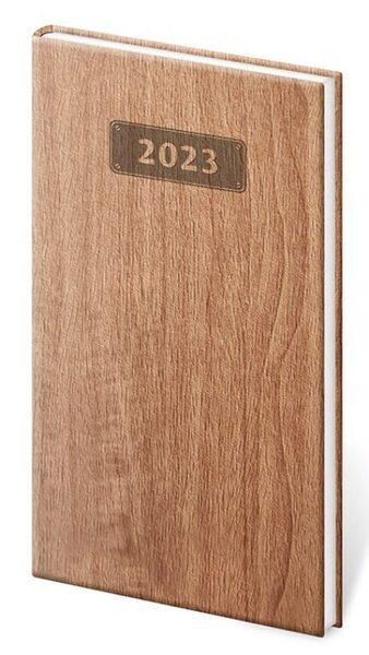 Kapesní diář Wood světle hnědý