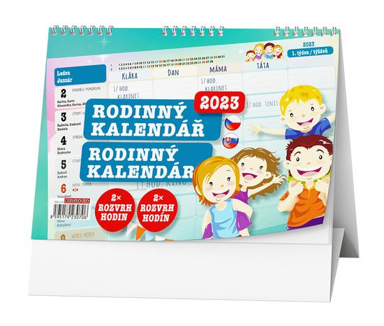 Rodinný kalendář 2023 - stolní kalendář