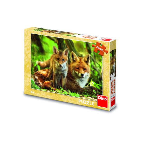 DINO Puzzle Liška s mláďátkem XL 300 dílků - 472297