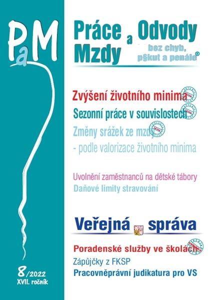 Práce a mzdy 8/2022 – Zvýšení životního minima