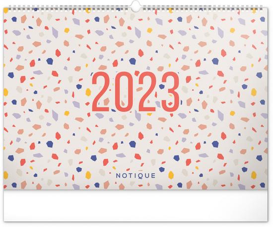 Plánovací kalendář Terazzo 2023 - nástěnný kalendář