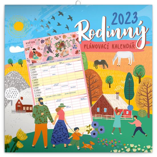 Rodinný plánovací kalendář 2023 - nástěnný kalendář